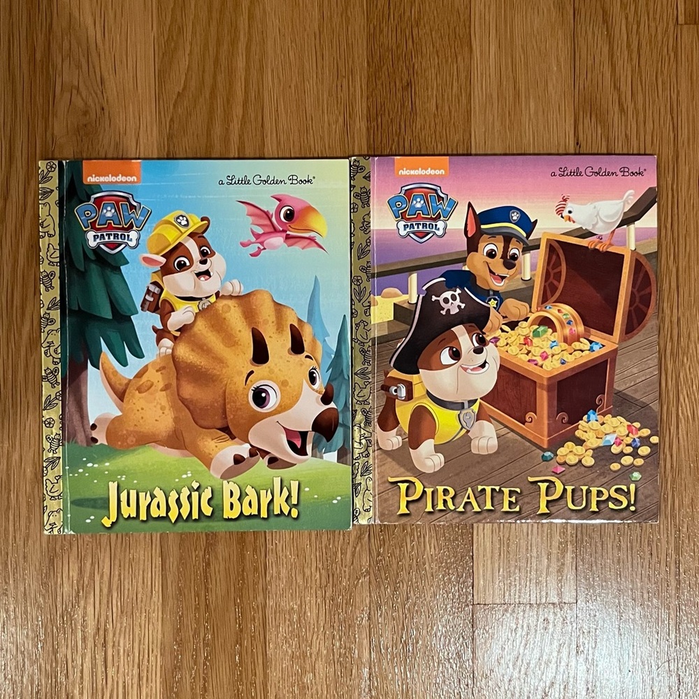 LITTLE GOLDEN BOOKS Duo of Paw Patrol Hardcover Books!